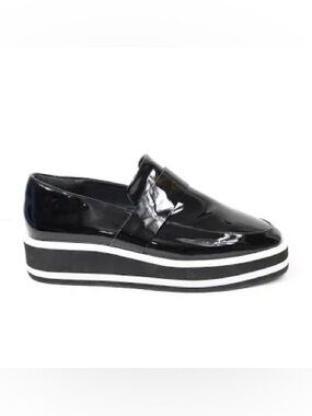 Sol Sana - Venus Platform Patent Loafer in Black size 39